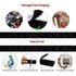 Reclosable Interlocking Fastener, 1in x 4in Clear Strip Hooks, 8 Pcs Heavy Duty Hook and Loop Mounting Tape
