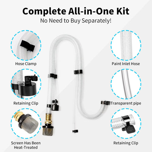 Vinnonvi Suction Tube Kit Suitable for Graco Magnum Stand Model Paint Sprayer