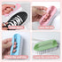 Leooomap 12-Pack 4 Scrub Brush Heavy Duty Multi-Purpose Cleaning Brushes with Stiff Bristles, Colors (Purple Pink Blue