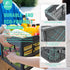 3 Pack (9L (2.4 EasyFold Collapsible Crate, Collapsible Shopping Basket, Milk Crate, Gal), Black)