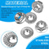 Yinpecly 10 M12-1.75mm M12 Nuts,304 Pcs Serrated Flange Hex Nuts, Hexagon Flange Stainless Steel, Metric Hex Lock Nuts