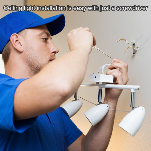 175mm (6.9") 2 Set PATIKIL Universal Light Fixture Mounting Bracket Kit, Light Crossbar Ceiling Light Plate with Screw