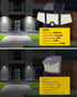 WL4000 3 270 IP65 LE Solar Lights for Outside, Solar Lights Outdoor with Motion Sensor, High Brightness, Adjustable