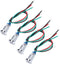 LED Light, 4 pcs 12 24V Indicator Lights, 8mm Electrical Indicator, Pre Wired Common Anode Industrial