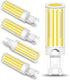 G9 LED Bulb Dimmable, 8W 6000K Daylight White, 60W 75W 80W Halogen Equivalent, Pack of 5, No-Flicker 360 Beam