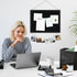 Black Cork Board with Linen Double-Sided, 16''X 12'' Wall Mounted Bulletin Board for Office Home School