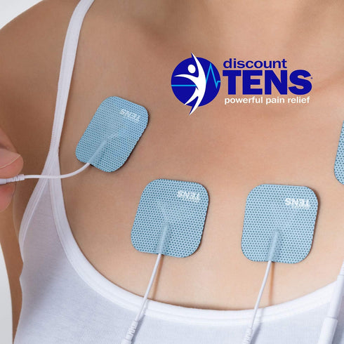 Discount 2"x2" 20-Pack TENS Wired Electrodes HealthMateForever Compatible Replacement Pads, Premium Self-Adhesive TENS