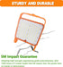 SETEN 2-Pack 50W 8,000LM (500W IP65 10ft 5000K Super Bright LED Work Light - Equivalent), Waterproof, Heavy Duty Cord