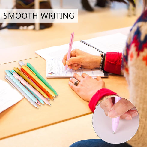 WY WENYUAN Cute Fine Point Smooth Writing Pen - Personalized Ballpoint Bulk, Colorful, Black Ink 1.0 mm