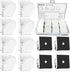 BamLue 12 Pieces Fridge Magnet Clips, Heavy Duty Magnetic Clip for Photos, White, Perfect for Home & Office
