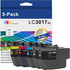 LC3017XL High Yield Ink Cartridges (5-Pack, 2 Black/1 Cyan/1 Magenta/1 Yellow) Compatible for Brother MFC-J5330DW