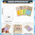 MixTeach 72 Pcs Teacher Appreciation Gifts - Wooden Sticky Notes Pads Holder with Inspirational Back to School
