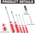 Triwing Screwdriver Set Magnetic Point Y Tip, 5 Sizes 1.5mm to 5mm, with Plastic Handle