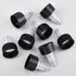 OLYCRAFT 36pcs Squeeze Bottle Cap, 24/410 Natural Twist Top Caps, Black Replacement Caps