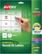 Avery Multiuse Removable 1" Round Labels, 945 Small White Labels for Organization and Storage