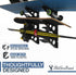 StoreYourBoard Horizontal Ski Wall Rack, Holds 3 Pairs of Skis and Poles, Up to 40 lbs