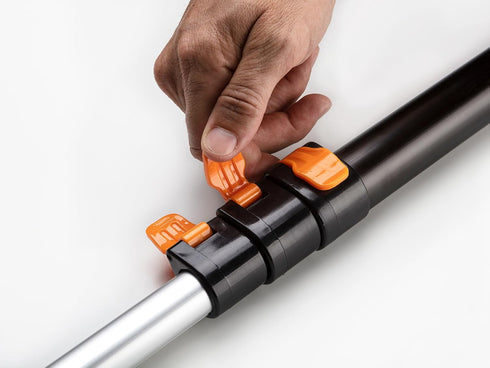 1.5-3 ft Long Paint Roller Extension Pole, Multi-purpose Telescopic with Universal Twist-on Metal Tip