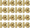 Homagic 16pcs Gold BathTowel Hooks Robe Coat Bathroom Wall Hook Stainless Steel Heavy