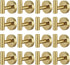 Homagic 16pcs Gold BathTowel Hooks Robe Coat Bathroom Wall Hook Stainless Steel Heavy