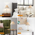EOEYYOYB Pleated Table Lamp, Table Lamp for Bedroom, Bedside Lamps for Nightstand with Linen Lampshade, Modern Lamp