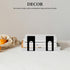 4pcs FOMIYES Iron Book Ends for Desk Book Organizer for Home and Office and Shelves
