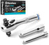 DURATECH Stubby Ratchet Set, 3-IN-1 Ratchet Handle with Extension Bars, Alloy Steel