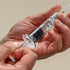 10 Pack Borosilicate Glass Luer Lock Syringe, 1ml Reusable Glass Syringes for Arts, Crafts, Lab, Thick Liquids