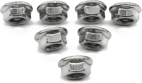 (20 PCS) 3/8-16 Stainless Steel Serrated Flange Nuts, Flange Lock Nut by Fullerkreg