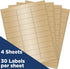 JAM PAPER Standard Mailing Return Address Labels, 1 x 2 5/8, Gold Metallic, 120 Labels/Pack