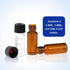 HPLC LC 8-425 Screw Thread Vial Caps, 8 mm, PTFE/Silicone Septa, Black, 100 pcs/pk Polypropylene