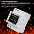 Single Phase Energy Meter Tester, Din Rail Electricity Usage Monitor, 6 in 1 Multimeter AC 40-300V 100A