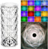 WeFoonLo Rose Diamond Table Lamp RGB Color Changing Crystal Night Light, Touch Control Bedside Lamp with USB