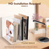 Werhoo 3 Acrylic Desk Organizer,Clear Magazine File Holder with Vertical Compartments, Scratch-Resistant Pads, Book