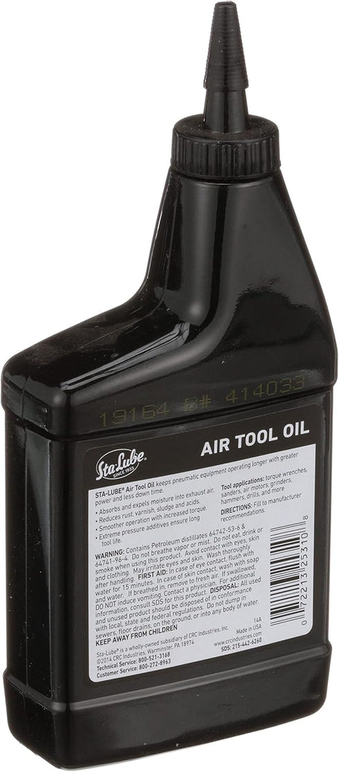 Sta-Lube SL2531 15 Oz, Air Tool Oil Fl Anti-Corrosive Lubricant for Pneumatic Equipment & Tools