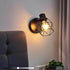 Dimmer LG9933941 Lightess Black Wall Sconce with ON Off Switch, Adjustable Head Vintage Cage Wall Mount Light Fixture