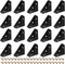 uxcell 20Pcs Angle Corner Brackets 38mm x 38mm, Cold Rolled Steel Braces