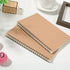 Epakh 22 Packs A5 Spiral Notebook, Hard Cover, Wide Ruled, 50 Sheets, 8.3 x 5.5 Inches, Brown