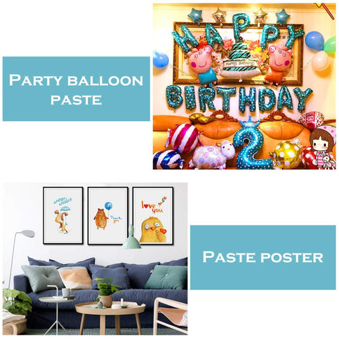 Holotap 180 Pcs Removable Poster Adhesive Putty, Reusable Multipurpose Tacky Putty for Hanging Pictures and Art