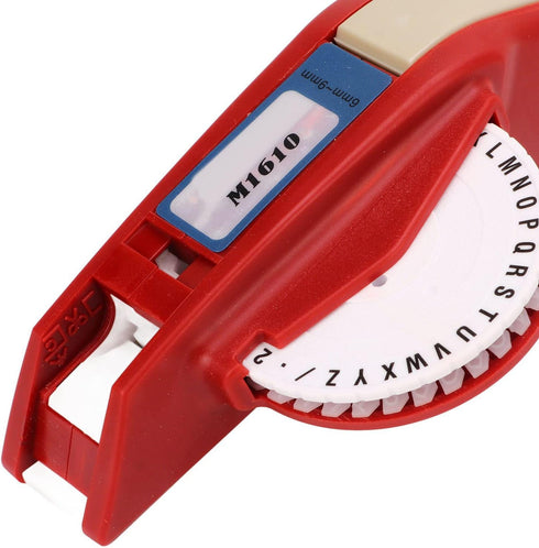 Fdit Embossing Label Maker, Clear Number Letter, One Hand Operation, Durable ABS for DIY Label Making