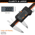 HARDELL Digital Caliper, 6 Inch Stainless Steel Measuring Tool, Large LCD Screen, Electronic Micrometer