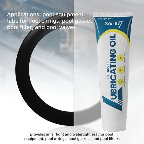 (2-Pack) 5oz Swimming AR-PRO General-Purpose Pool O-Ring Lubricant, Long-Lasting Lube for Pool O-Rings and Gaskets
