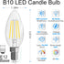 E12 Bulb 40 E12 Bulb Dimmable Bulbs, 5000K B10 Bulbs, 90+CRI, 400LM, 12 Pack GvvooHome Candelabra watt Equivalent, LED
