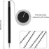 Secure Pen with Adhesive Pen Chain and Security Pen Holder for Home Office Supplies, Black Ink (14 Pieces) by Outus