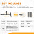 2-pack Set 23 XW Heavy Duty Wide Razor Blade Scraper with Push-assist & Plastic Blade Scraper with Extra pcs