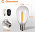 addlon LED Replacement Bulbs 1W S14 4 Pack Waterproof E17 Screw Base for Outdoor LED String Lights Shatterproof by addlon