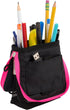 Five Star Pencil Pouch, Pen Case, Storage Organizer for School Supplies Earbuds Chargers Cables Makeup, Stand 'N Store, Fits 3 Ring Binder, Navy/Pink (505160B-ECM) by Five Star