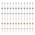 Rocaris 72 Pack Wire Wheel Brushes Set, Brass and Steel Wire Brush Set with 1/8" Shank for Rotary Tools Accessories