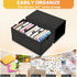 aopule 12Packs 3x5 12000 3''x5'' Index Card Box,Index Card Organizer Box with Lid,Hold Cards,Black Recipe Holder
