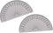 Tupalizy 4 Inch Small Math Protractors, 180 Degrees Plastic Angle Measurement Protractors, 2PCS for Student Teacher