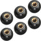 Threaded Ball Knobs, 6Pcs Plastic Ball Lever Knob with M5 Female Thread Iron Insert for Machine Handle Replacement